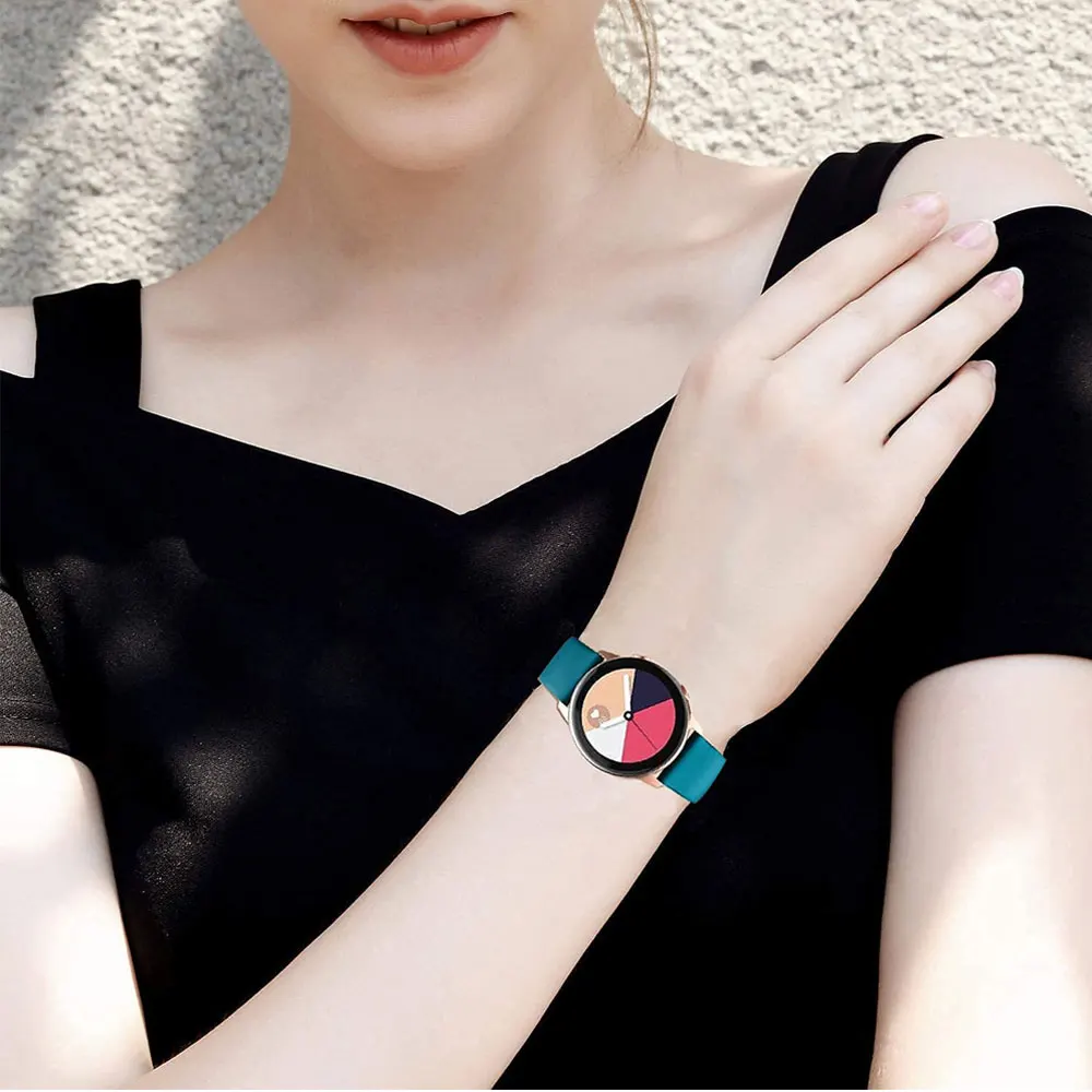 Tali Jam 20Mm 22Mm untuk Jam Tangan Samsung Galaxy Aktif 2 40Mm 44Mm Jam Tangan Galaxy 46Mm/Garmin Vivoactive 3//Jam Tangan Huawei GT2