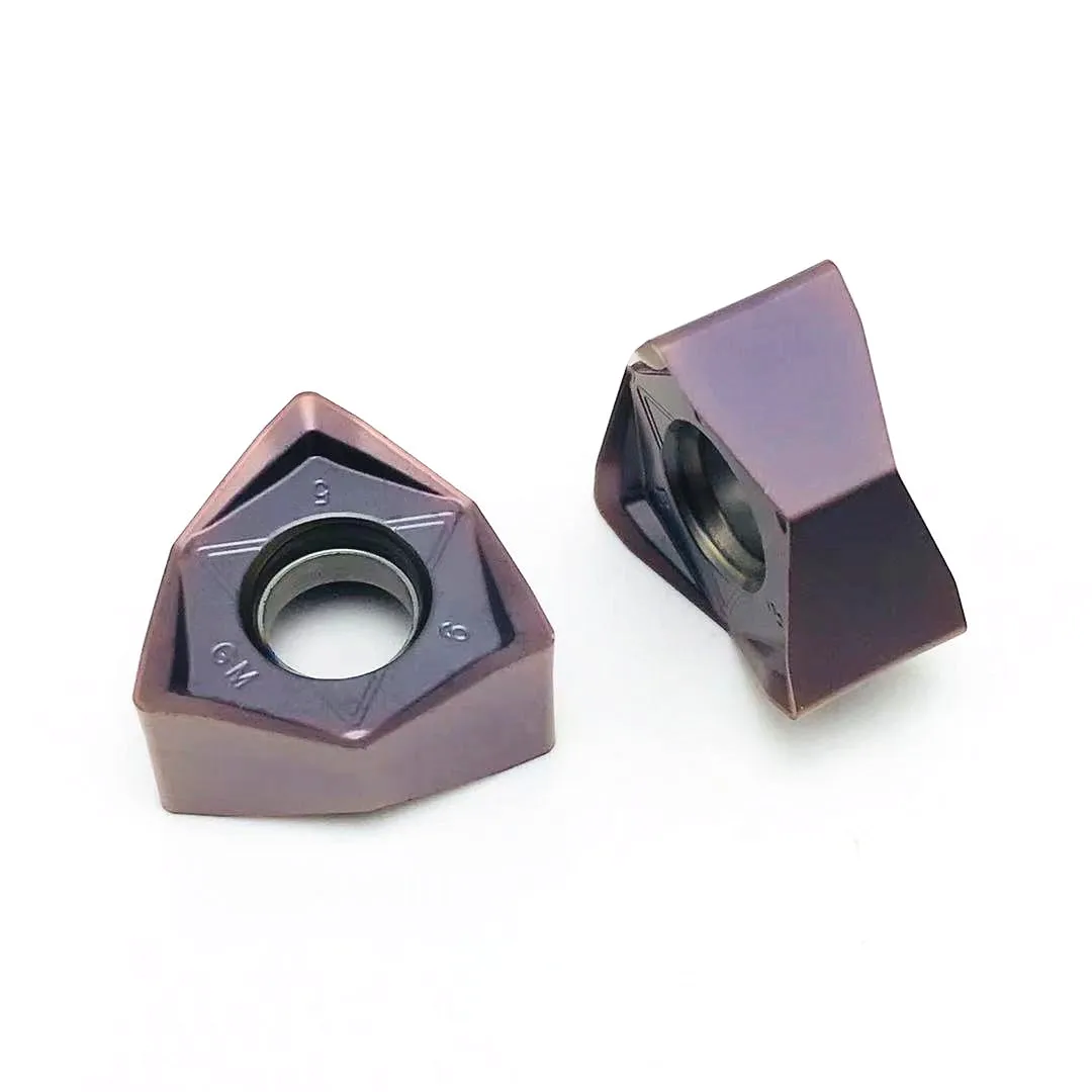 WNMU080608 GM 100% inserto de fresado original para 90 grados MFWN90, plano hexagonal de doble cara, cortador de fresado de corte pesado WNMU
