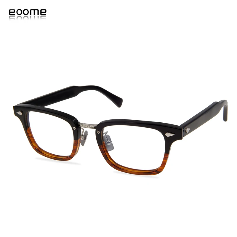 Eoome men new Original Design New Customized Fashion Special Sytle Textured  Acetate Frames Unisex Model With box