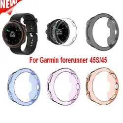 BEHUA TPU Protection Silicone Case Shockproof Cover For Garmin forerunner 45S / Swim 2 Smart watch Shell Case for forerunner 45