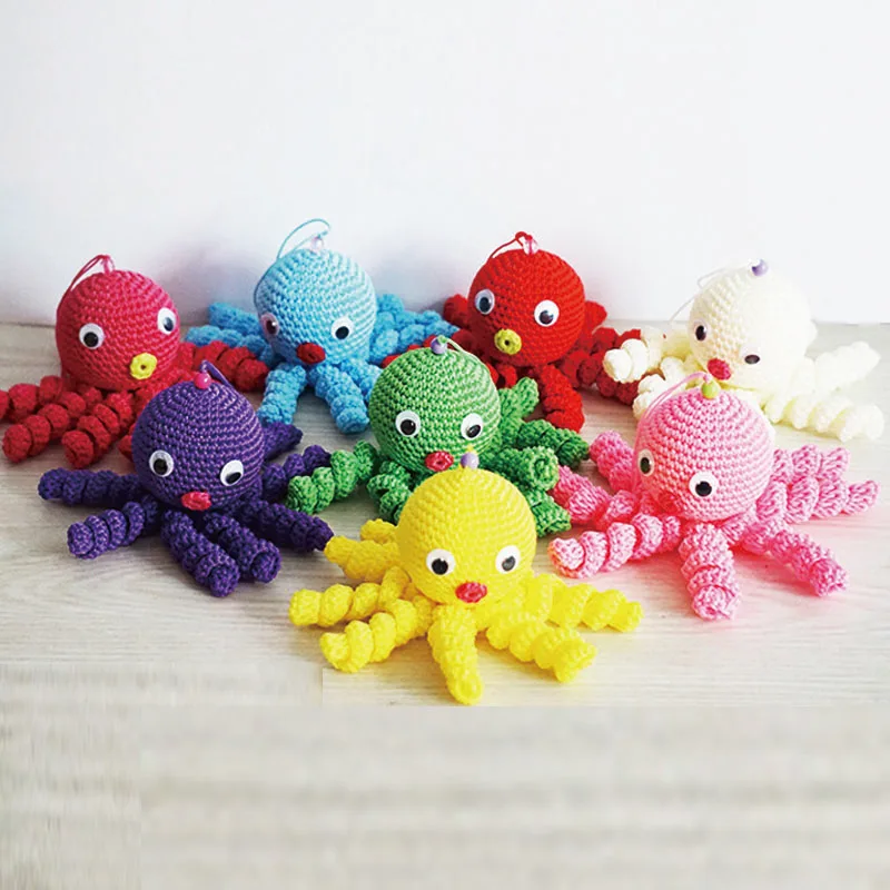 New Crochet Plush Octopus Dolls Baby kawaii Octopus Stuffed Toys Kids Sleeping Doll for Girls Boys Christmas Gift Room