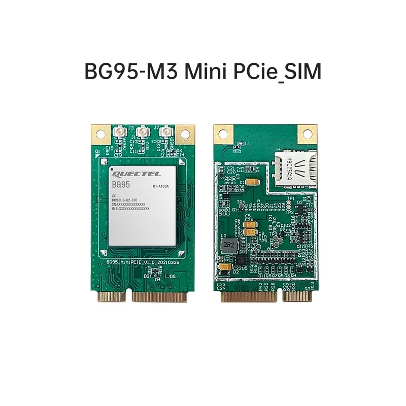 Quectel BG95-M3 MINI módulo PCIE con tarjeta NANO SIM multimodo LPWA ARM Cortex A7 procesador LTE Cat M1/Cat NB2/EGPRS módem GNSS