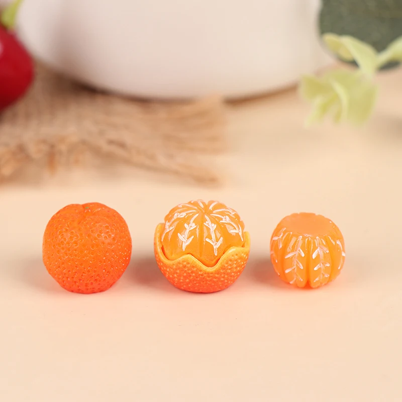 1:6 / 1:12 Dollhouse Miniature Orange Model Food Play DIY For Dollhouse Decoration New