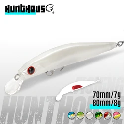 hunthouse artist black minnow lure jerkbait fishing trout lure twitch action sea fishing for black bass hard lure 70&80mm 7&8.5g