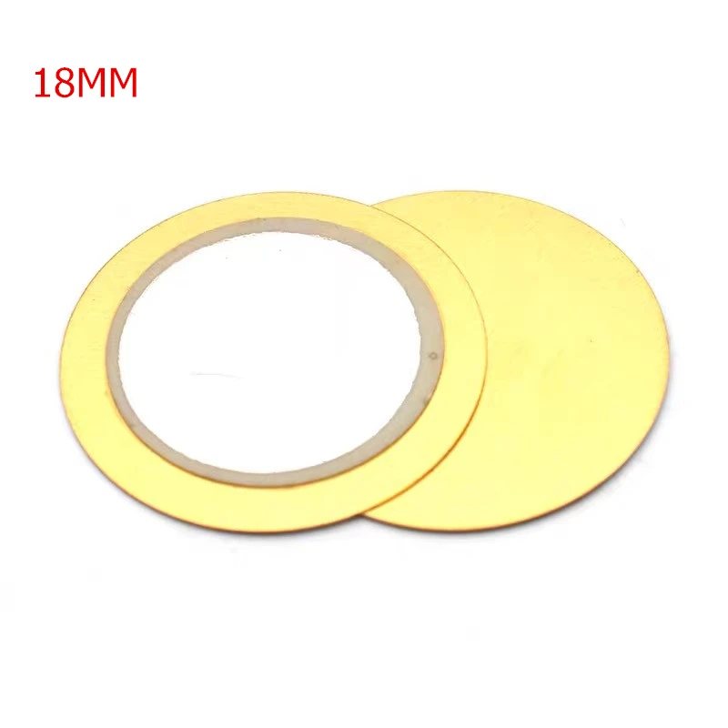 10Pcs 12mm 15mm 18mm 20mm 23mm 27mm 35mm 50mm Piezoelektrischen Piezo keramik Wafer Kupfer Platte Summer Lautsprecher für DIY