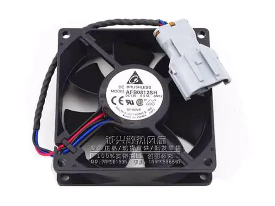 Delta Electronics AFB0812SH SM12 DC 12V 0.51A 80x80x25mm 3-Wire Server Cooling Fan