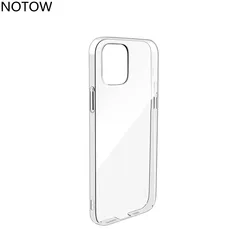 NOTOW Clear transparent PC crystal hard plastic All-inclusive case cover For iPhone 15 14 13 12/12Pro/12promax/11/11pro/11proMax