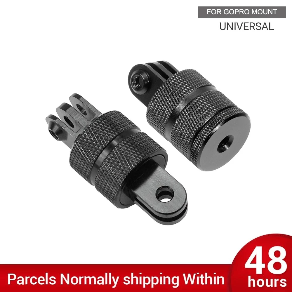 삼각대 마운트 모노포드 어댑터, 360 도 회전 알루미늄, GoPro Hero 10 9 8 7 6 5 4 SJCAM Yi Eken DJI Go Pro 카메라용
