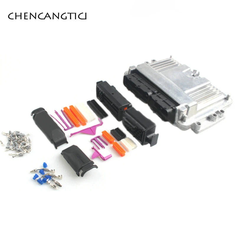 

1 Set 121 Pin ECU Aluminum Enclosure Box With Case Motor Car LPG CNG Conversion Male Female Auto Connector