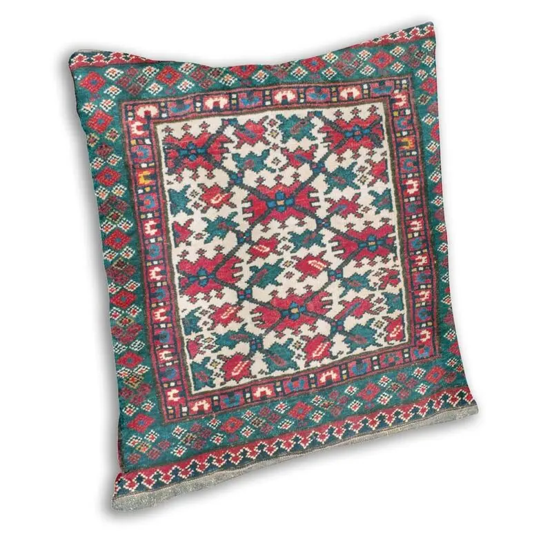 Vibrant Kurdish Antique Persian Tribal Kilim Pattern Pillow Cover Home Decor Vintage Bohemian Ethnic Art Cushion Cover for Sofa