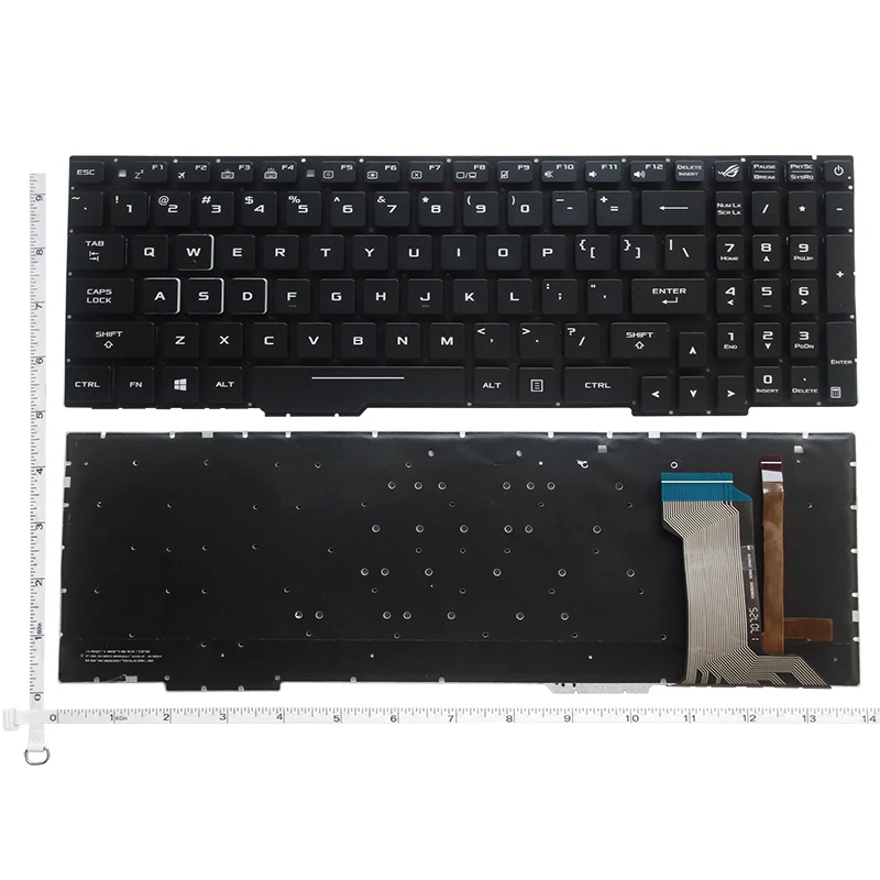 Klawiatura US/SP/RU do ASUS GL553 GL553V GL553VW ZX553VD ZX53V ZX73 FX553VD FX53VD FX753VD FZ53V GL753 GL753V GL753VE GL753VD