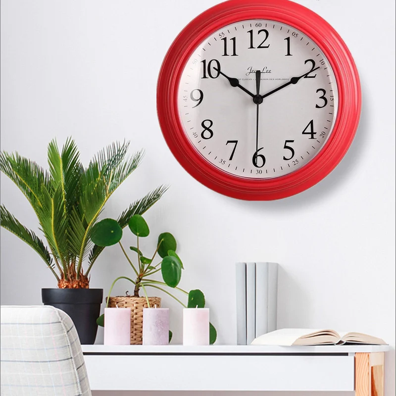 3D Number Scale Wall Clock Pink Thick Border Kitchen Decoration Mute Creative Simple Watch Clock Living Room Home Decor Saati