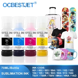 103 001 Sublimation Ink For Epson 001 002 003 004 101 102 104 105 106 502 504 512 532 544 T03Y L3150 L3110 L4150 L4160 70ML