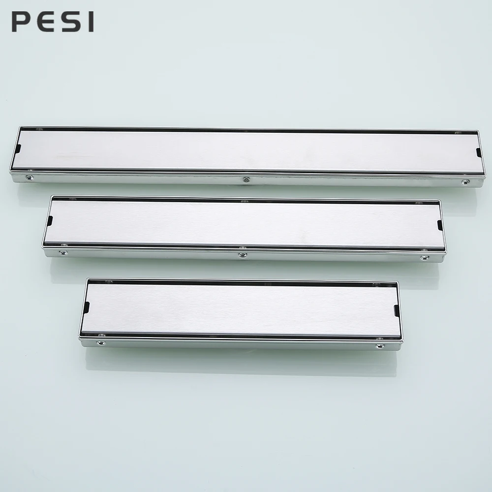 Imagem -02 - Dreno de Chuveiro de 30 40 50cm Dreno de Drenagem de Piso 304 Ralo Longo Drenagem Linear para Hotel Banheiro Cozinha Frool Aço Inoxidável