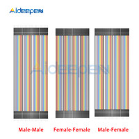 40pcs Dupont Line 10CM 40Pin Male to Male + Male to Female and Female to Female Jumper Wire Dupont Cable for Arduino DIY KIT