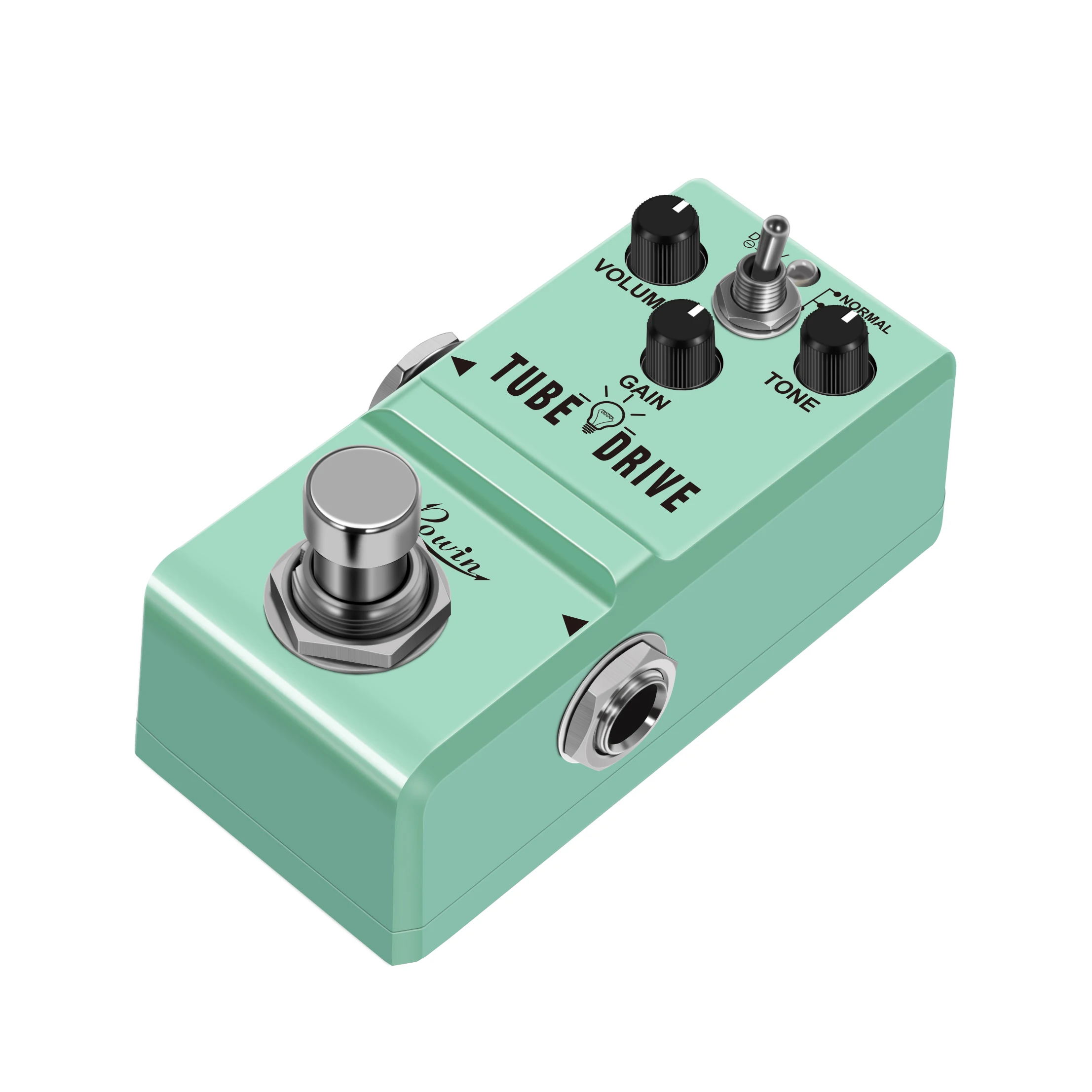 Rowin Tube Drive Guitar Analog Overdrive Pedal Tiny NANO Classic Blues Drive Pedals Green-Overdrive Box Normal & Boost Modes