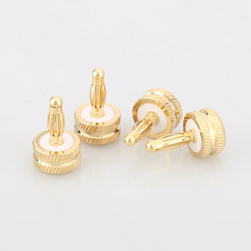 Hifi audio 8pcs gold plated Noise Stopper Amplifier Terminal Binding Post Caps