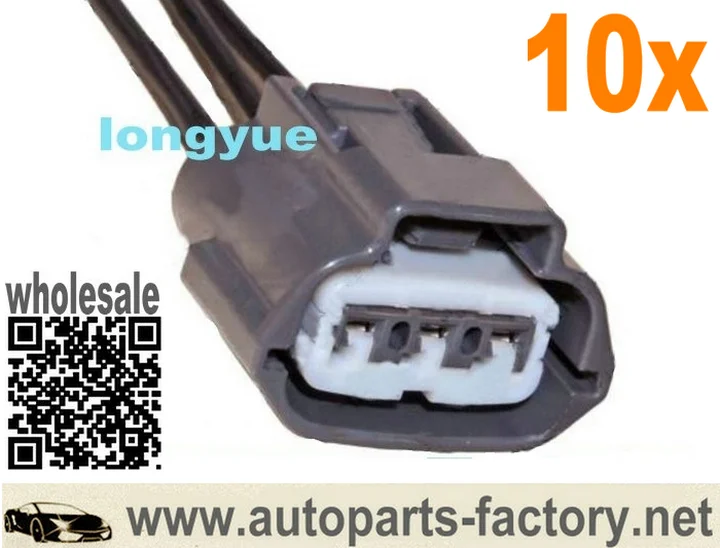 

Longyue 10pcs 3 Way Ignition Coils Plug Repair connector Pigtail Harness for Nissan and Mazda