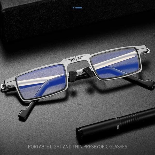 Fashion Unisex Anti-Blue Reading Glasses Antifatigue Collapsible Computer Eyewear with +1.5 +2.0 +2.5 +3.0 +3.5 +4.0 Vision Care