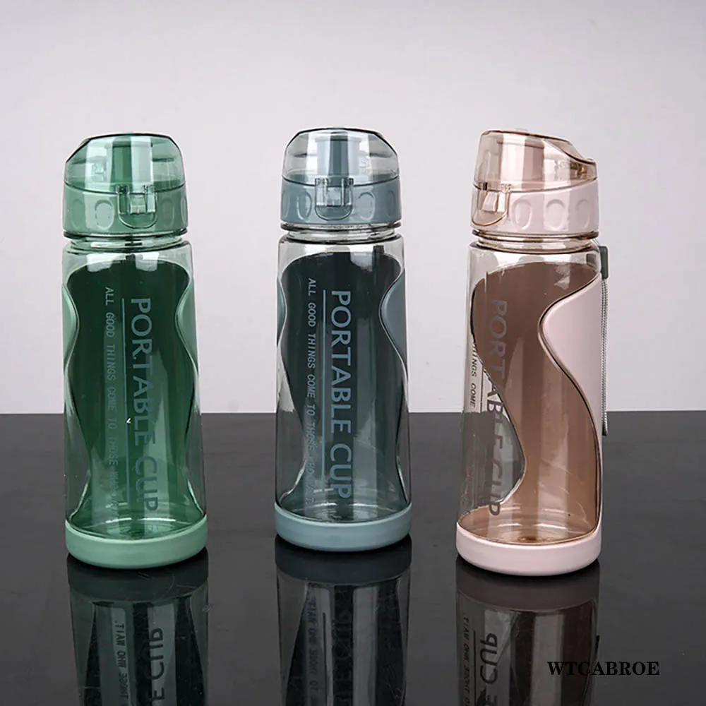 Outdoor Plastic Drinkware Water Bottle Water Gym Cute 600ml Sports Outdoor Bottles Water Bottles Infuser Tea Bottle Water bottle