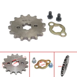 Front  Chain Sprocket Gear 420 15 Tooth 17mm  For 50cc-160cc Lifan YX Chinese ATV Quad Pit Dirt Monkey Bike Motorcycle