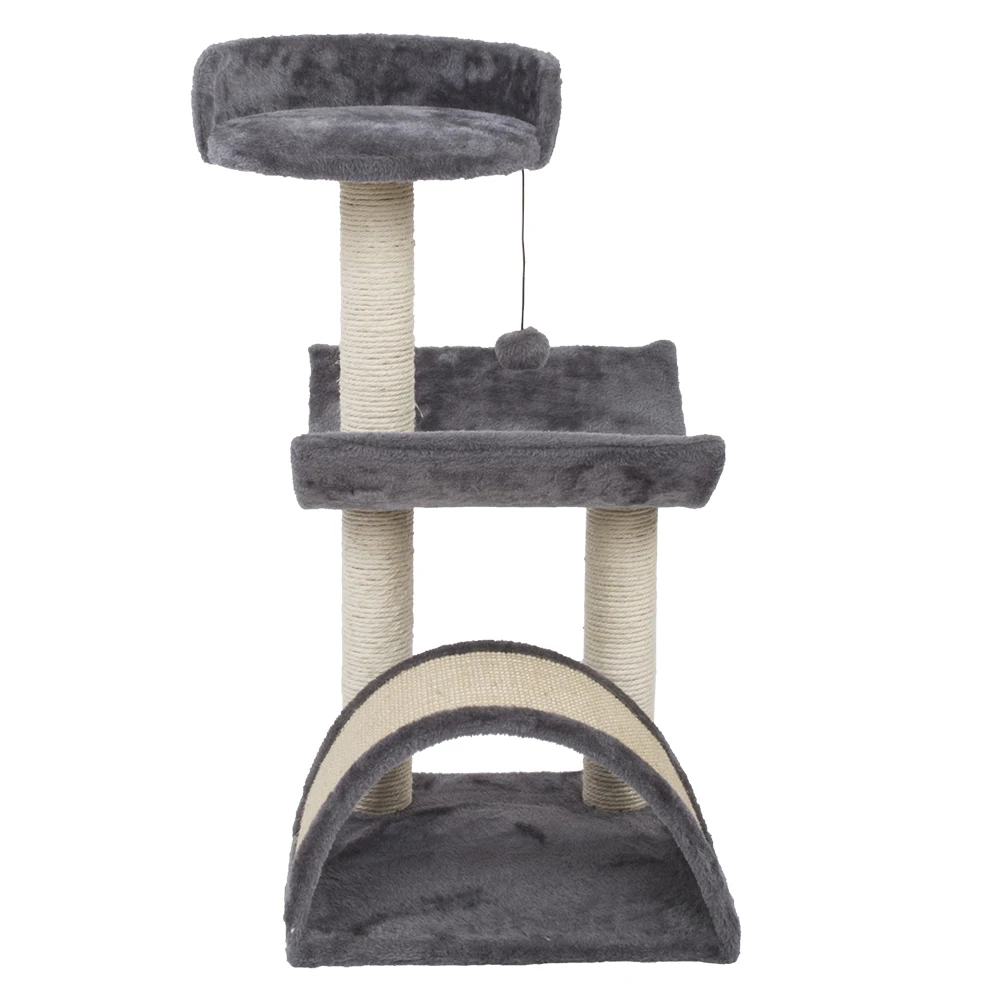 

28" Pet Cat Tree Tower Condo House Scratcher Post Toy for Cat Kitten Cat Jumping Toy with Ladder Playing Tree