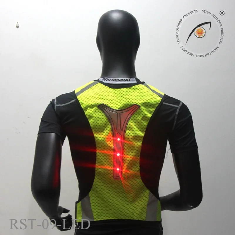 Motorcycle Jacket Reflective Vest LED light Safety High Visibility Chaleco Reflectante Moto Riding Chaleco Motorsiklet Yelek