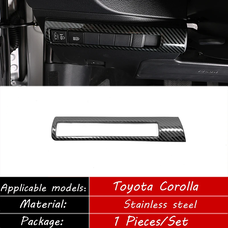 Stainless steel For Toyota corolla E210 glass Lift Switch inner door handle front Small Rear air outlet Armrest Storage box