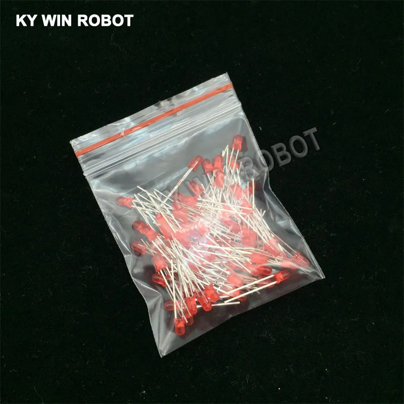 100 Stück 3mm LED-Dioden 3 mm Sortiment Weiß Grün Rot Blau Gelb Orange Rosa Lila Warmweiß DIY Leuchtdioden – Detail 5