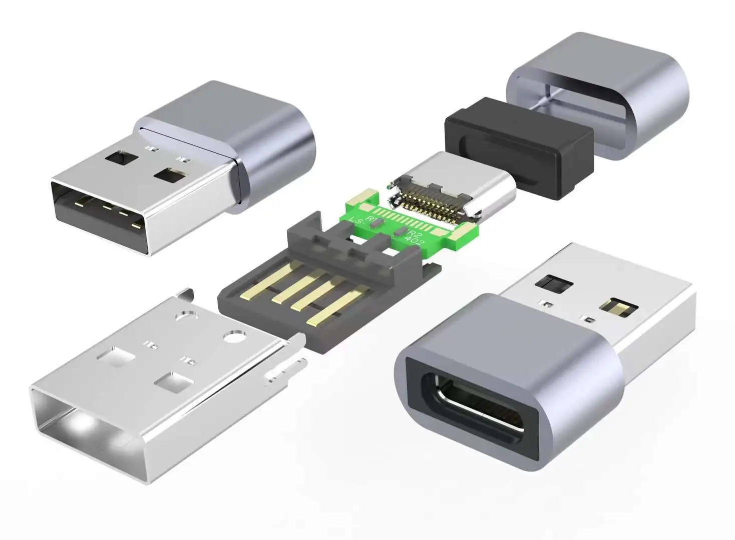 Typ C Adapter USB C Weibliche zu USB 2,0 Männlich Konverter Typ-C OTG Kabel für Samsung Galaxy s8 s9