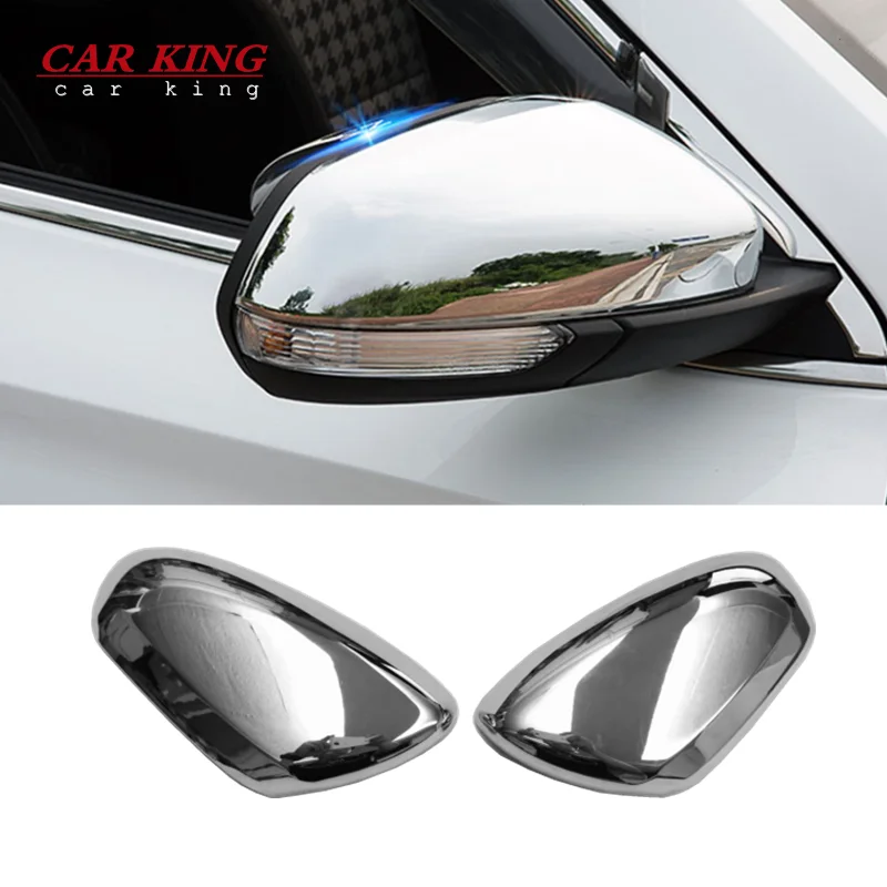 

For MG ZS 2017-2020 Side Wing Mirror Rearview Case Cover Housing Car-Styling Mirror Covers Caps Look Chrome Exterior Accessories