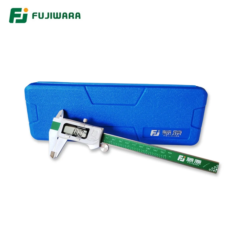 

FUJIWARA IP54 Digital Display Stainless Steel Caliper 0-150mm MM/Inch LCD Electronic Vernier Caliper