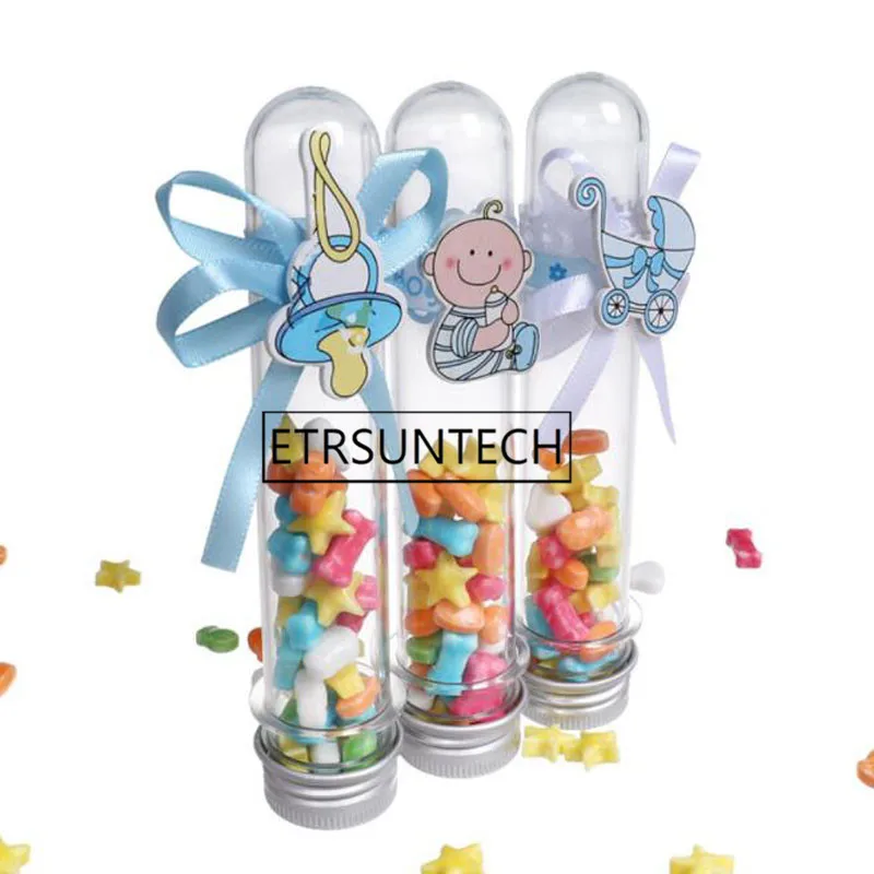 480pcs Plastic Test Tube Candy Box Baby Shower Handmade Candy Box Birthday Party Decor Baby Shower Gift Box