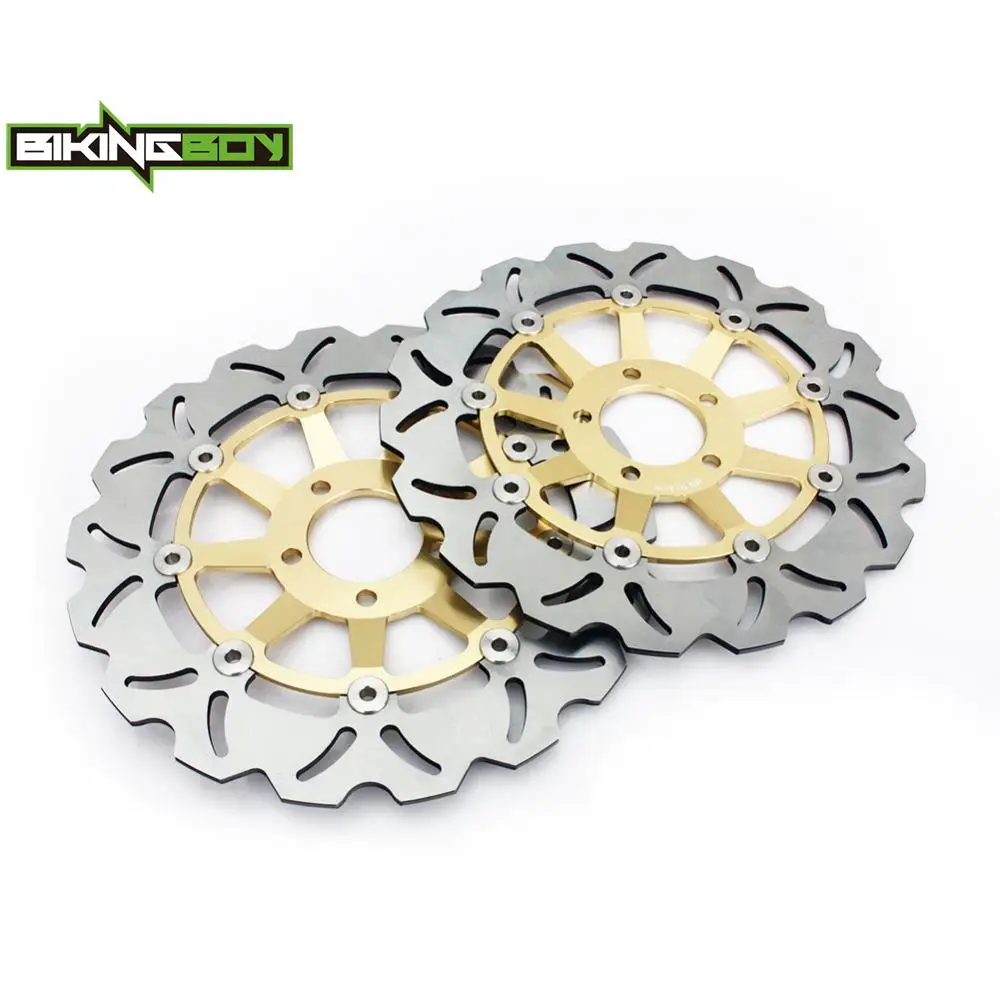 BIKINGBOY For Ninja ZX9R 00 01 ZXR 750 89-95 ZXR 400 91-03 94 96 97 98 99 ZZR ZZ-R 1100 C 90-93 Front Brake Discs Disks Rotors