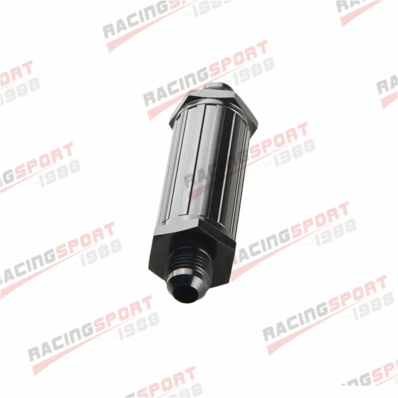 Anodised Billet Magnetic Fuel Filter 30 Micron AN-6 AN6 6AN Black