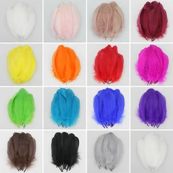 20pcs / lot High Quality Goose Feather 13-20cm long For Craft Dress Clothes Hats Embellishments Floral Decor Duck feathers