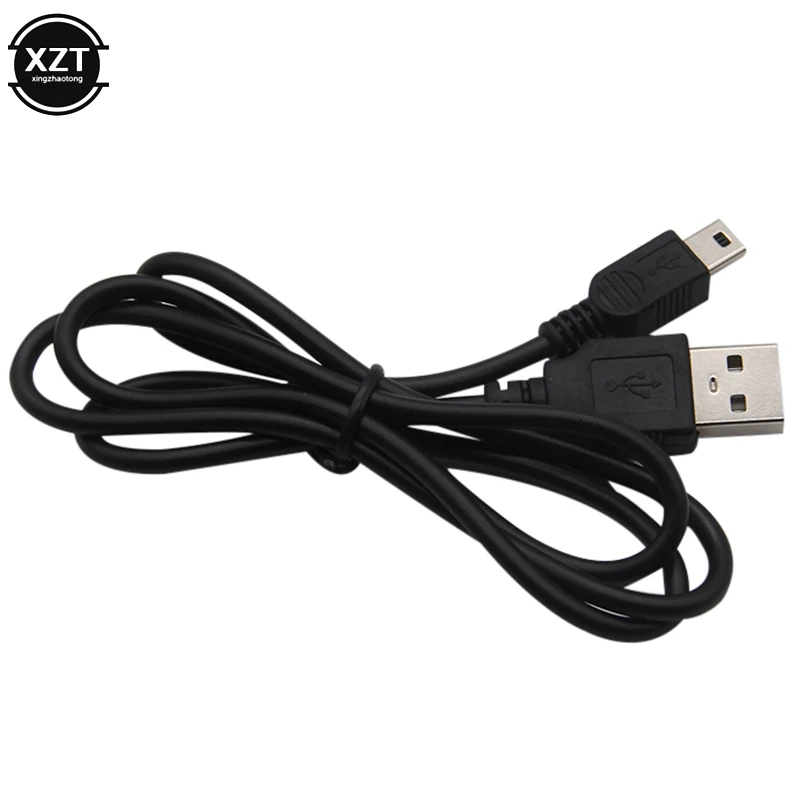 1 قطعة كابل شحن سلك مهايئ USB 2.0 ألف ذكر إلى Mini 5 دبوس B أفضل أسود طول 80 سنتيمتر كابلات البيانات تمديدات كابلات USB