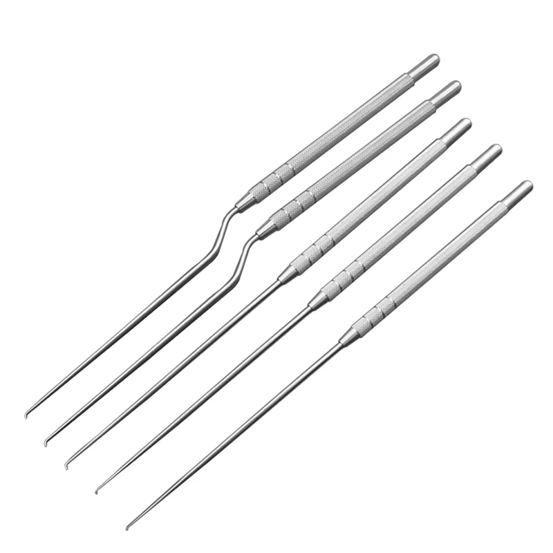 Stainless Steel  Ear Use Hook Cerumen Hook/earpick Straight/Gun Type Hospital ENT Surgery Tools