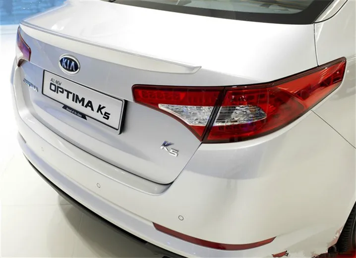 Per Optima Spoiler 2011-2013 Kia Optima K5 Spoiler DKWDK ABS Materiale plastico Auto Ala Posteriore Spoiler Posteriore di Colore