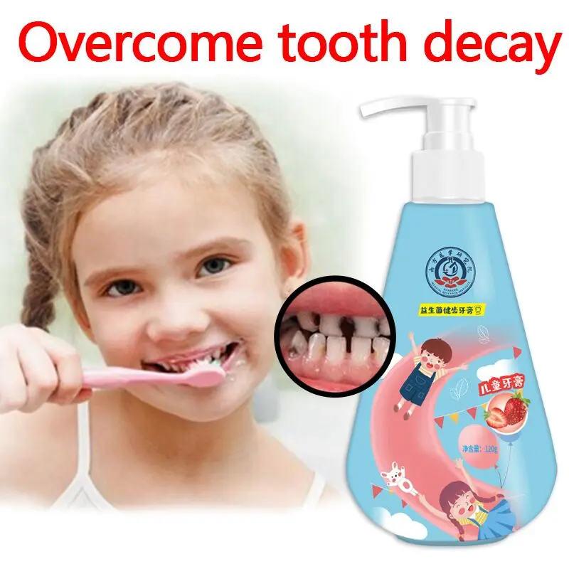 

Probiotic Children Toothpaste Oral Cleaning Mothproof Remove Dental Plaque Eliminate The Dental Caries Fresh Breath Teeth Whiten