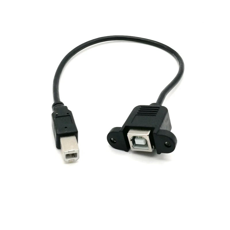 USB 2.0 Type B Male to Female M/F EXTENSION Data Cable Panel Mount For Printer or 3D Printer Cable Connector Adapter