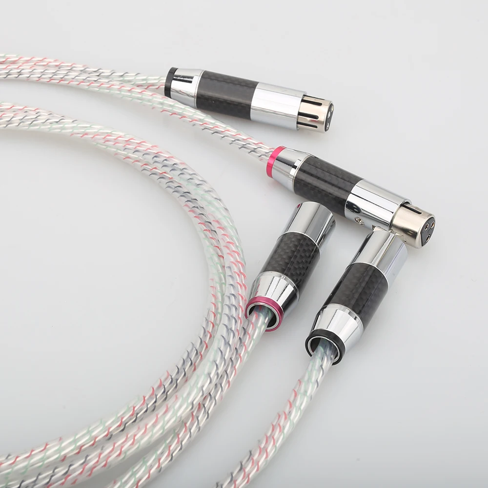 Nordost Valhalla Series XLR Balanced Interconnect Cable With Carbon Fiber XLR Plug 3Pin Male to Female Audio Balanced Cord Cable