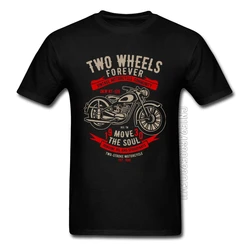 Vintage Retro Motorcycle Community Cycle Black T Shirt Motobike Cool Fashion New T-shirts Father Day Cotton Streetwear Tshirt