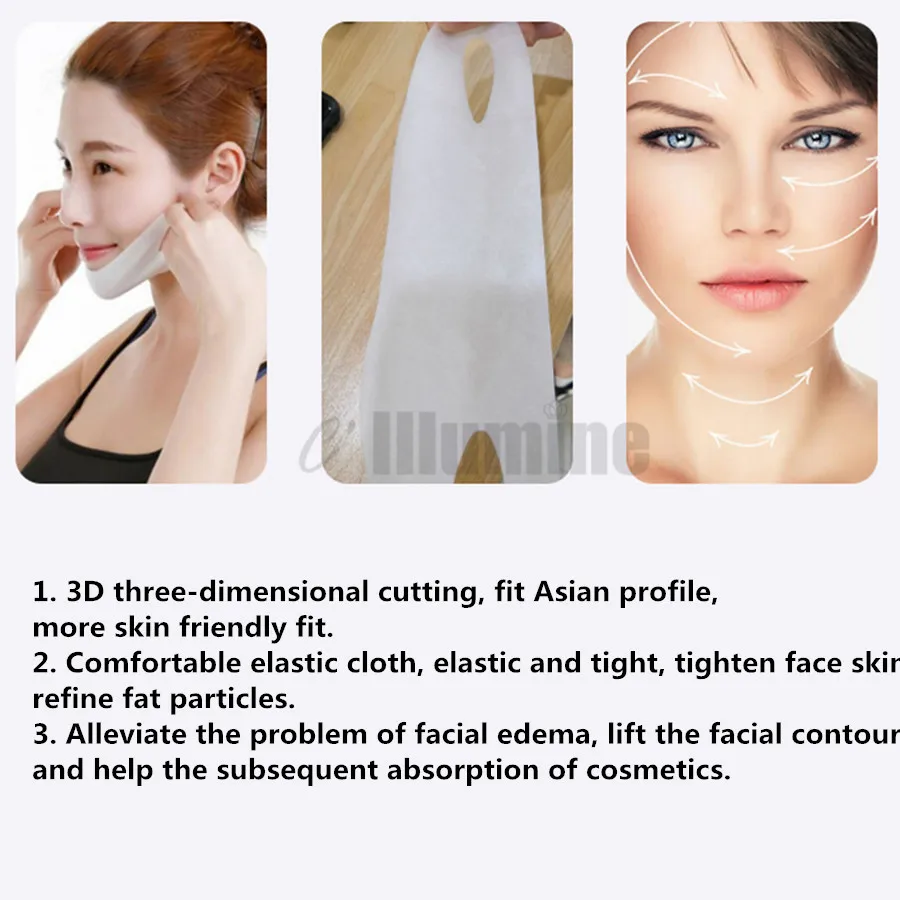 

Hanging Ear V Face Mask Lift Tighten Double Chin Shrink Pores Tight Wash V Face Shaping Mask OEM