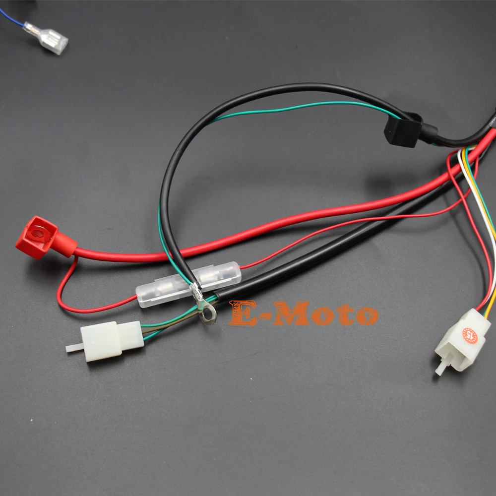 Engine Wiring Harness Wiring Loom For 150cc 200cc 250cc PIT Quad Dirt Bike Offroad ATV Buggy Zongshen Loncin Lifan