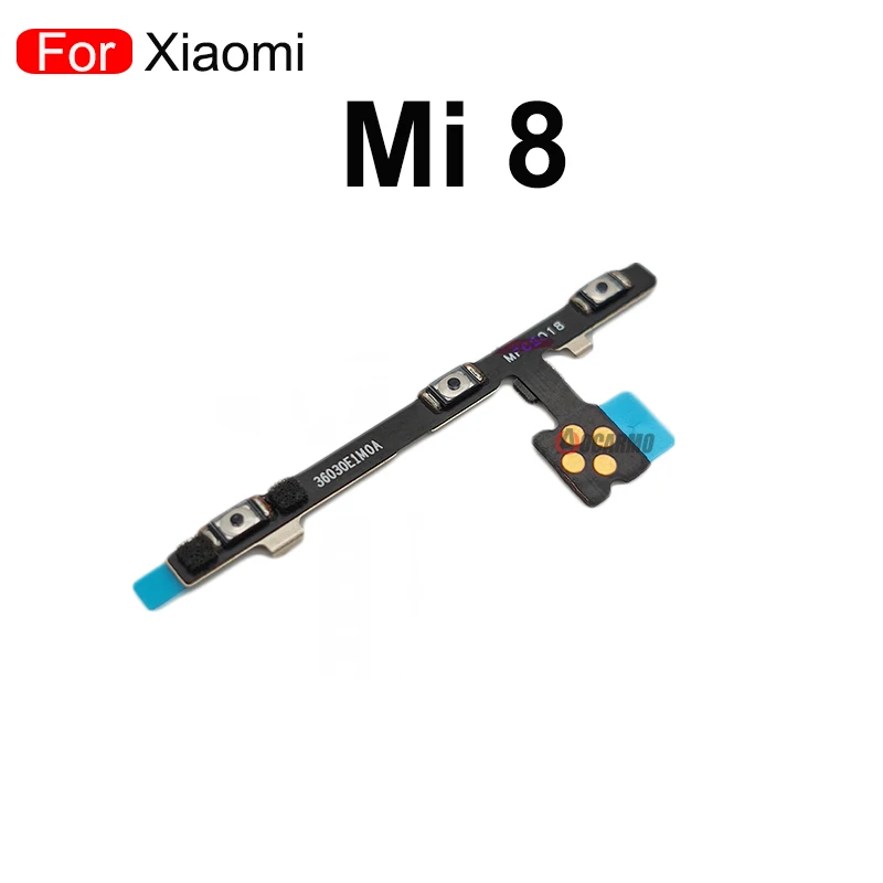 1Pcs Power On Off Volume Up/Down Buttons Flex Cable For Xiaomi Mi 9 8 SE 8se 6 6X 5X 4 Mix 3 2 Mix3 Max2 A2 mi6 mi8 Repair Parts