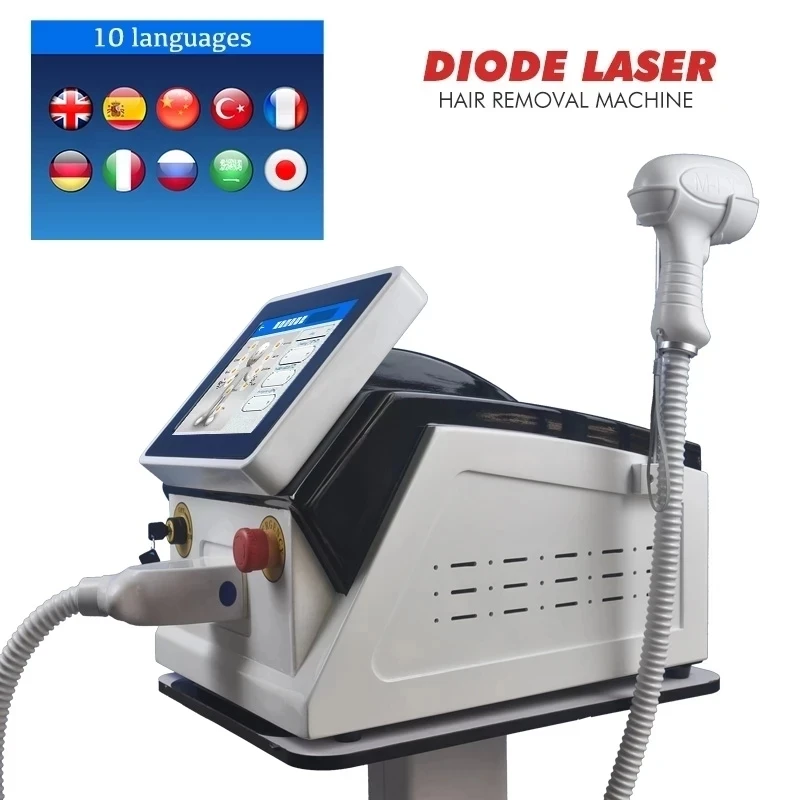 Grote Promotie 808nm Diode Laser Ontharing Machine Snelle Ontharing Laser Alle Huid Kleuren 30 Miljoenen Shots Verwijderen Haar laser