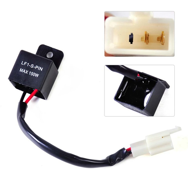 12V Led Relais Indicator Relais Motorfiets Quad Belasting Onafhankelijke Indicator LF1-S-PIN Max 150W 2 Pin