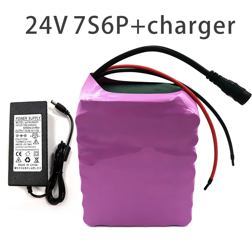 

With charger21Ah 7S6P 24V battery e-bike ebike electric bicycle Li-ion customizable 140x115x70mm