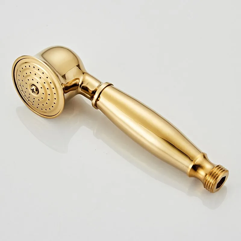 Black Antique Gold Chrome Brass Telephone Style Bathroom Shower Head Water Saving Hand Held Shower Head Spray